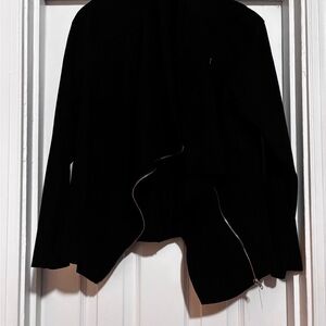 Black Jacket with Silver Zipper